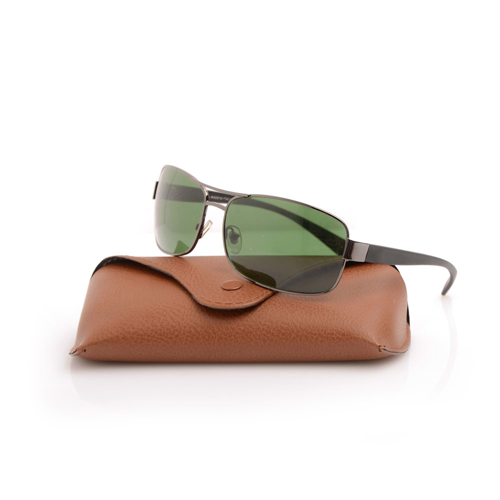 

10PCS High quality Brand sunglasses black Frame Green Lens glasses Classic womens Sunglasses mens 3379 Sun glasses with Original cases boxs