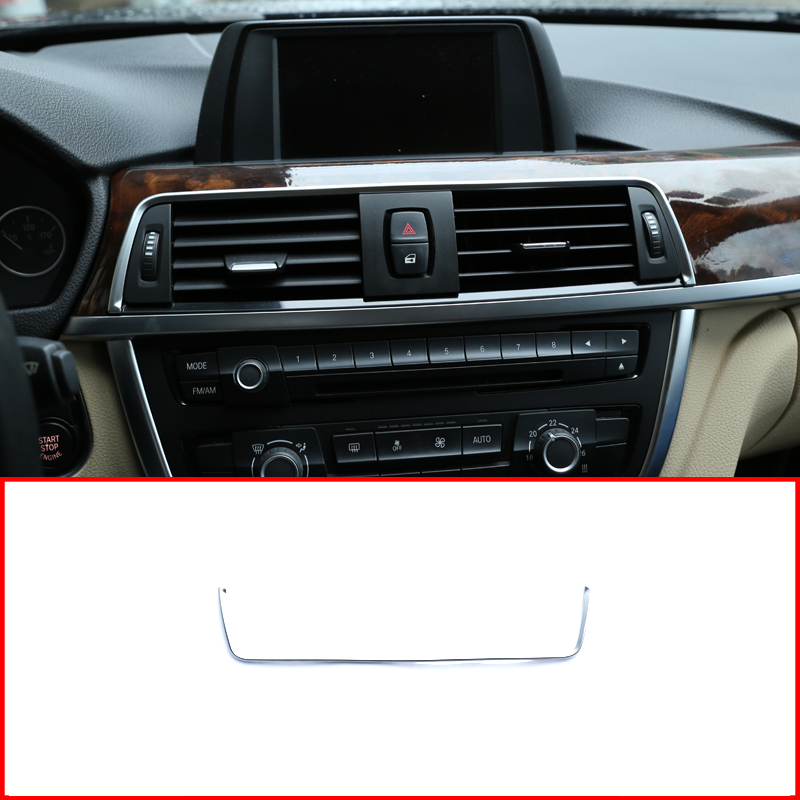 

For 3 4 Series F30 F34 428i 318i 320li 328li 2013-2017 Car Accessories ABS Matte Chrome AC Vent Outlet Frame Trim