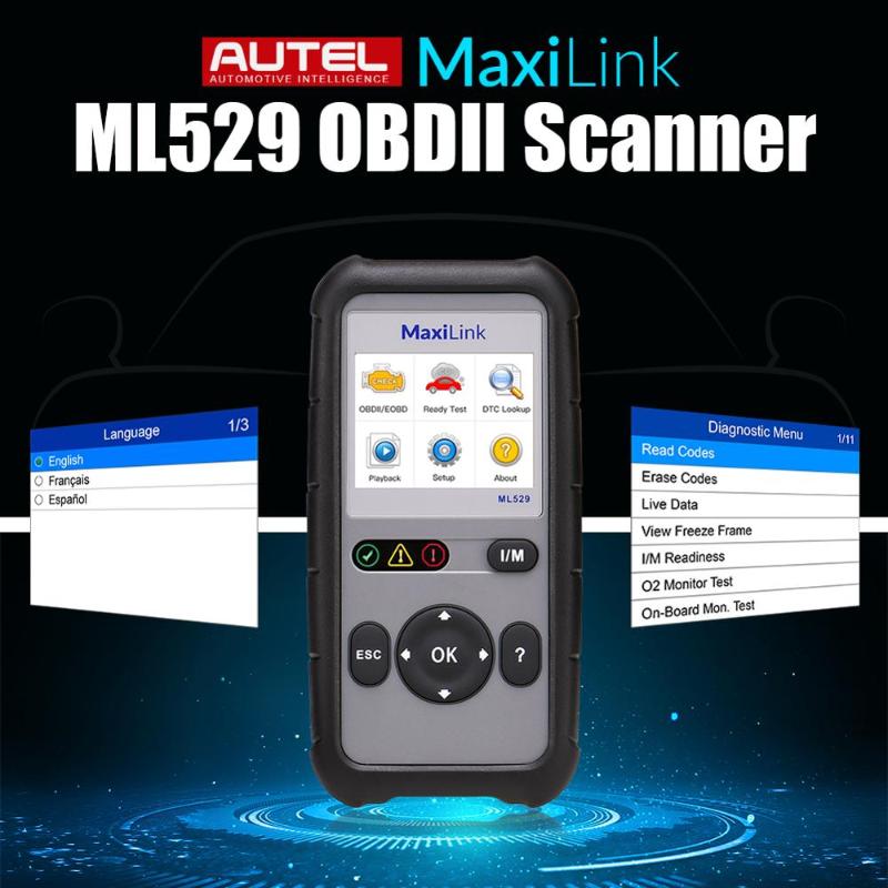 

Autel MaxiLink ML529 OBDII Car Scanner Auto Check Engine Light Diagnostic Tool Car Scan Tool Code Reader