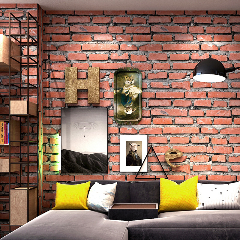 

PVC retro nostalgic wall brick wallpaper for bedroom living room office kitchen wall papers home decor bedroom decor wallpaper, Hd98980
