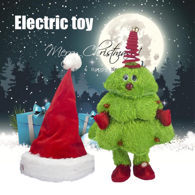 

Singing And Dancing Christmas Tree/Moving Christmas Hat Electric Children's Toy Kids Toy Present (Battery Free