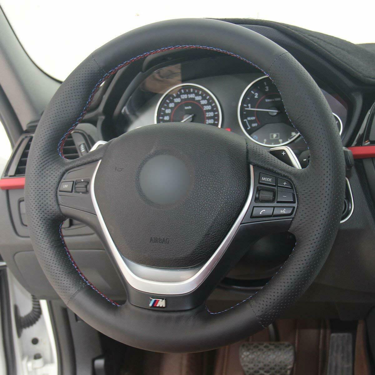 DIY Hand sewing Car Steering Wheel Cover for BMW F20 F45 F30 F31 F34 F32 F33 F36 2012-2018-image-535449276