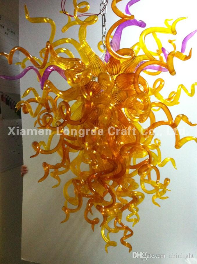 

New Style Glass Chandelier 100% Mouth Blown Borosilicate Glass Chandelier Lighting Art Decor Murano Glass Lamps
