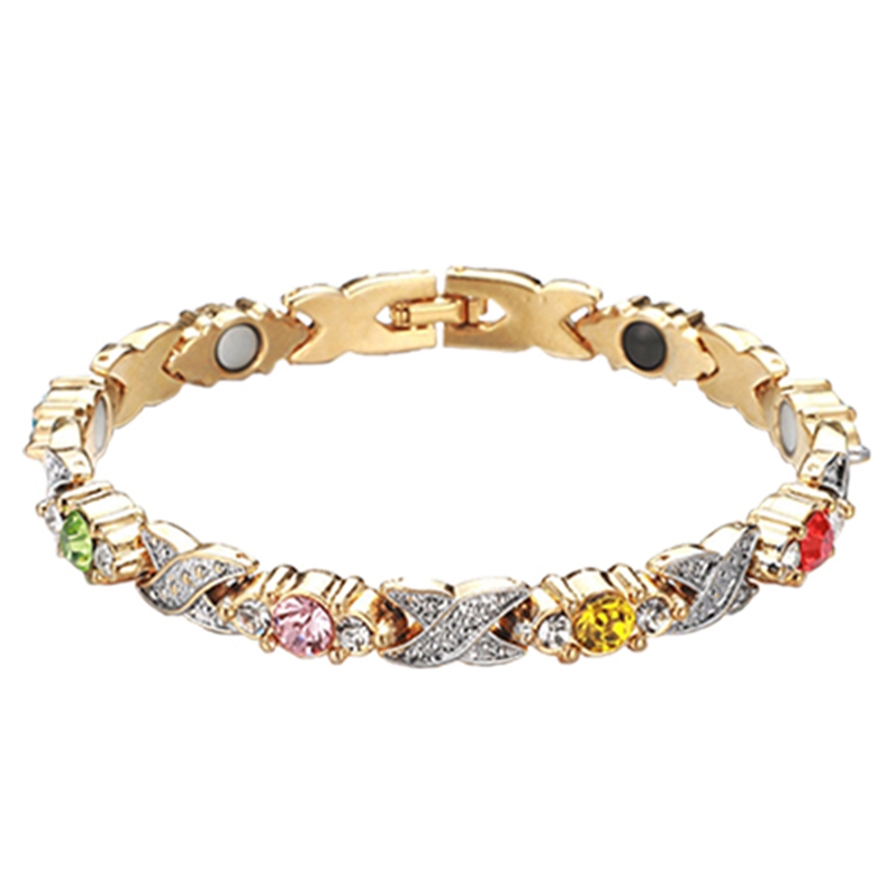 

Charm Bracelets Anti-Fatigue Crystal Bracelet Germanium Magnetic Health Chain Unisex Jewelry Gift