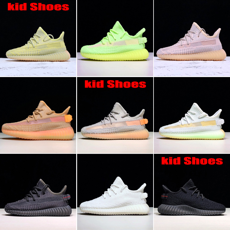 

[With Box] 2019 Kids Children Youth Sneaker Antlia Synth Black Non Reflective GID Clay True Form Hyperspace Cream White Bred Running Shoes S, #1 antlia non reflective