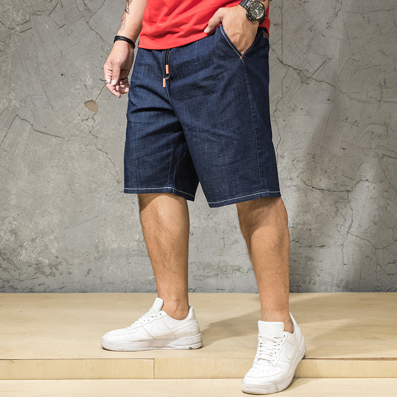 

New Arrival Fashion Summer Men Extra Large Jeans Loose Trousers Full Length Casual High Quality Plus Size  -2XL 3XL 4XL 5XL 6XL, 3232 blue