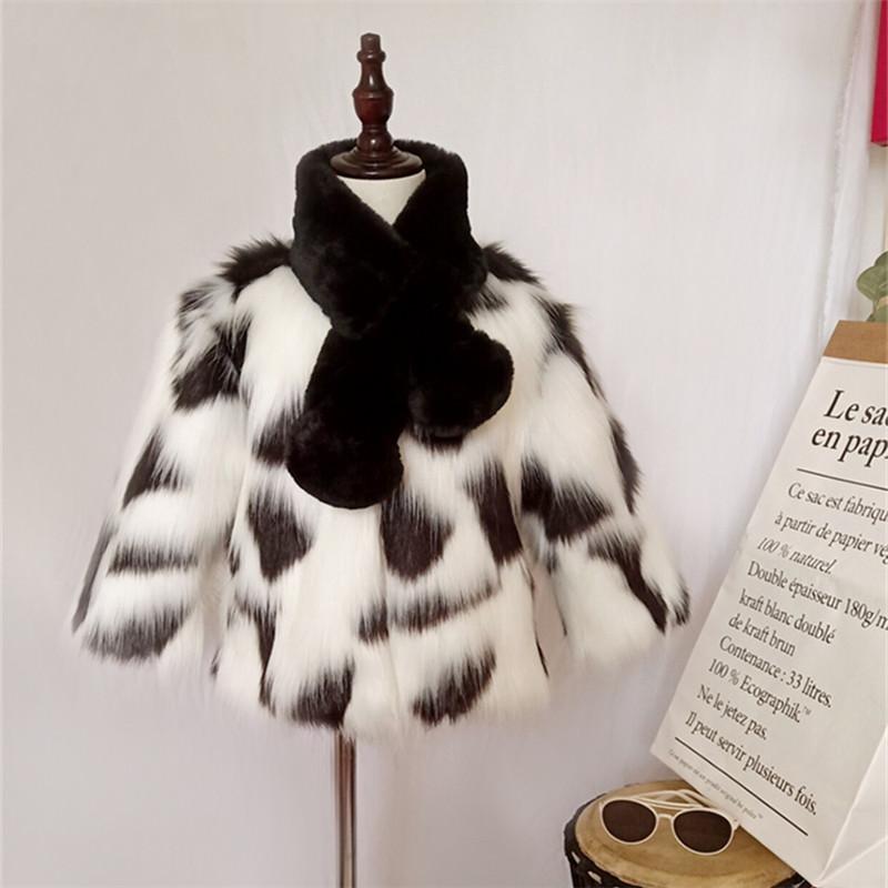 

Kids Jacket Faux Fur Coat Girls Children's Warm Coat for Baby Colorful Outwear Boys High Quality Fur Jackets Tops Clothes, Blue;gray