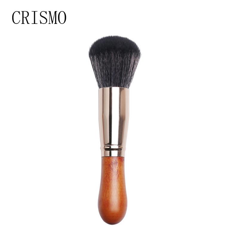 

CRISMO Soft Synthetic Hair Large Powder Wood Handle Makeup Brushes Cruelty Free Cosmetic Brush Tools