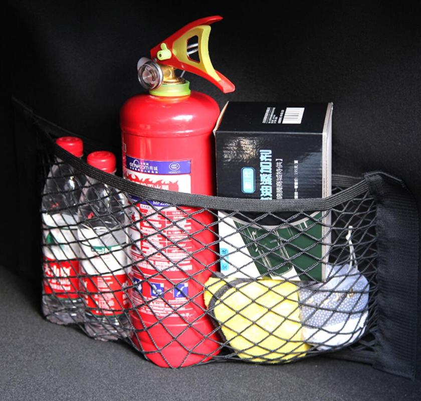 Universal car Trunk cargo organizer portaoggetti posteriore elastico maglia netto del tronco con 4/ ganci Storage net cargo Carrier pickup Truck Bed