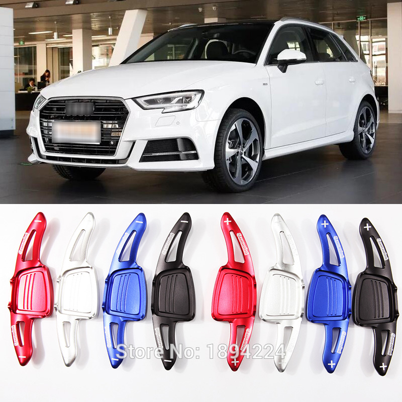 

2pcs Aluminum Car Steering Wheel Shift Paddle Shifter Extension For Audi A1 2019