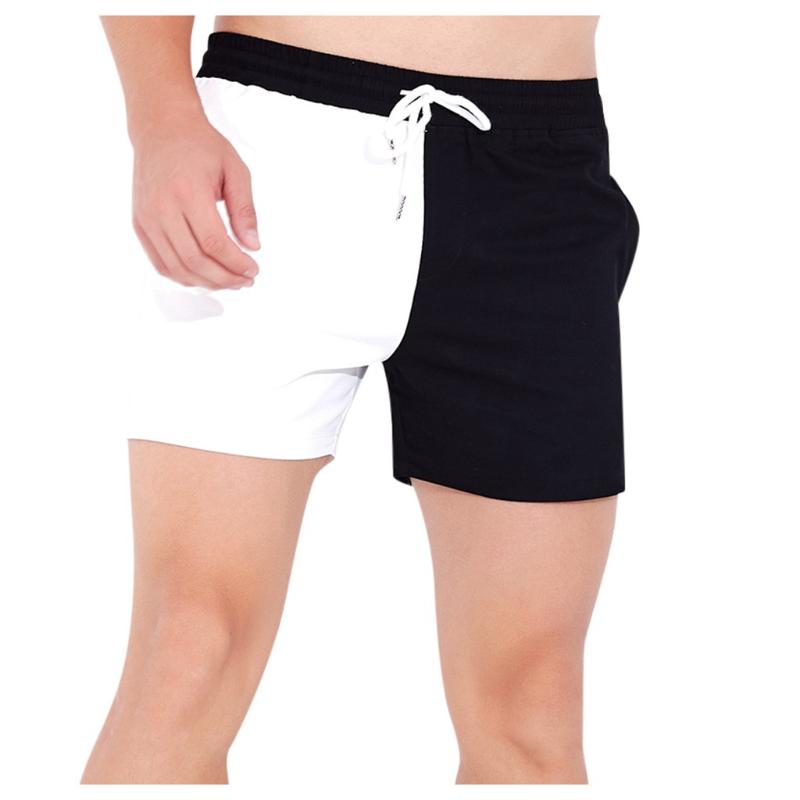 black and white mens swim trunks