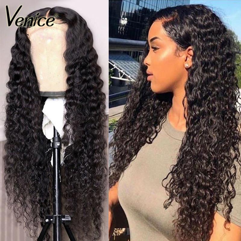 

Venice Hair Glueless Full Lace Human Hair Wigs Pre Plucked With Baby Curly Lace Wig For Black Women Brazilian Remy, Natural color