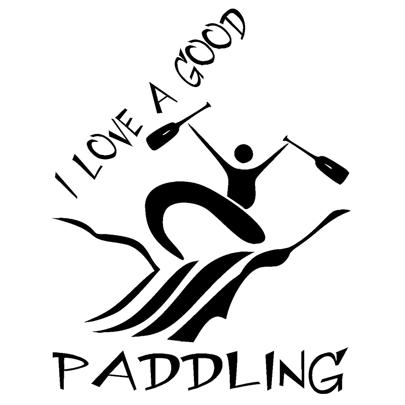 

16*12.4cm kayaking canoe vinyl decal sticker Funny Car Window Bumper Novelty JDM Drift Vinyl Decal Sticker, Color