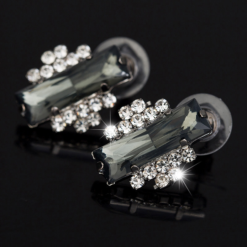 

Ornaments Rectangle Ear Nail Diamond Ear Nail Earring Rhinestone Ornaments