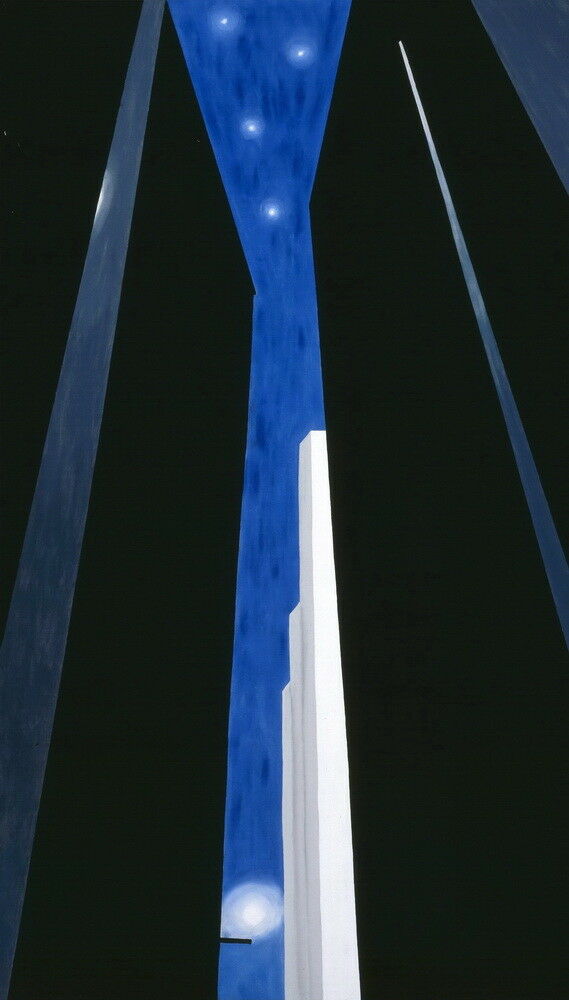 

Georgia O'Keeffe City Night Home Decor Handpainted &HD Print Oil Painting On Canvas Wall Art Canvas Pictures 191114