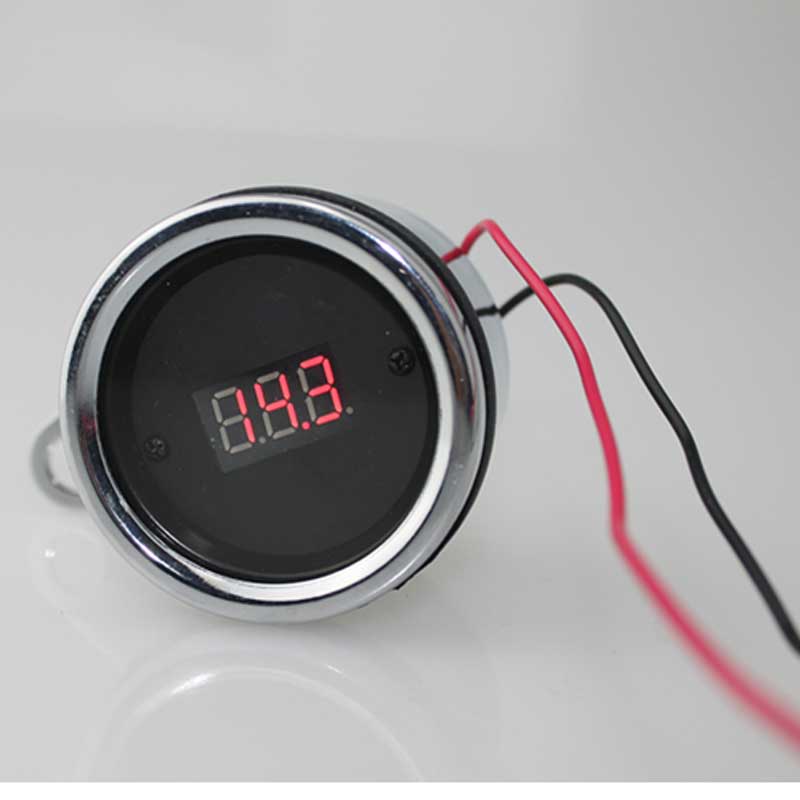 CAR 12V Motorcycle Modified Voltmeter Digital Waterproof Digital Voltmeter Retro Motors Instrument-image-468674562