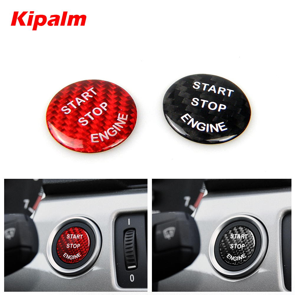 

Kipalm Carbon Fiber Sticker Car Engine Start Stop Button Decor Cover Sticker For BMW E60 E87 E90 E91 E92 E93 F20 F21 F22 F23 F30 F31