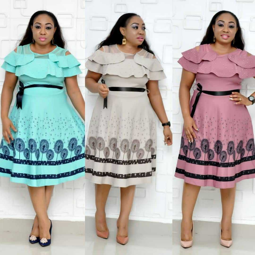 

2019 African Women CLothing Dashiki New Printed Nightclub Style one Piece Dress For