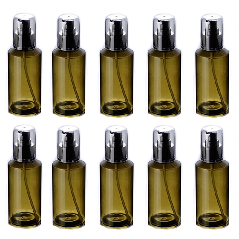

10Pcs 100Ml Transparent Plastic Perfume Atomizer Small MIni Empty Spray Refillable Bottle Travel Bottles Set