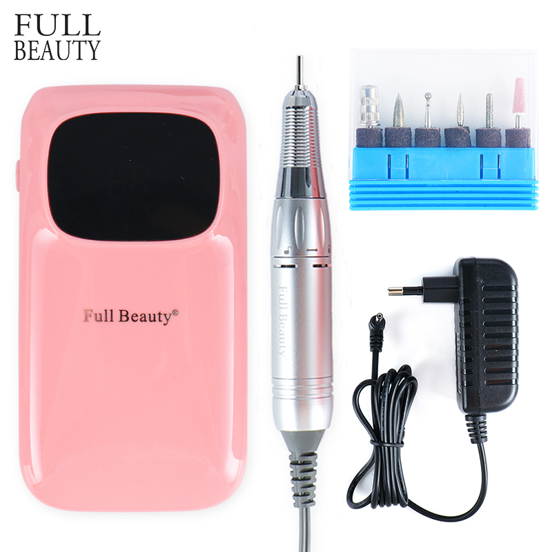 

Rechargeable Electric Manicure Machine Nail Drill 35000RPM Set Portable Milling Cutter Machine for Nails Pedicure Files CHUS806