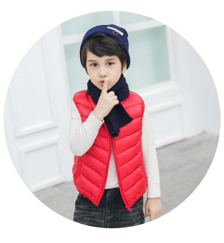 

Hooded Child Waistcoat Children Outerwear Winter Coats Kids Clothes Warm Cotton Baby Boys Girls Vest For Age 2-6 Years Old
