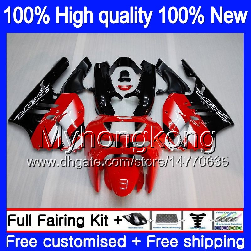 

Body For KAWASAKI ZX900 900 CC 9 R 94 97 1994 1995 1996 1997 221MY.0 ZX 900 ZX 9R 900CC ZX-9R ZX9R 94 95 96 97 Fairings kit Factory red blk, No. 6
