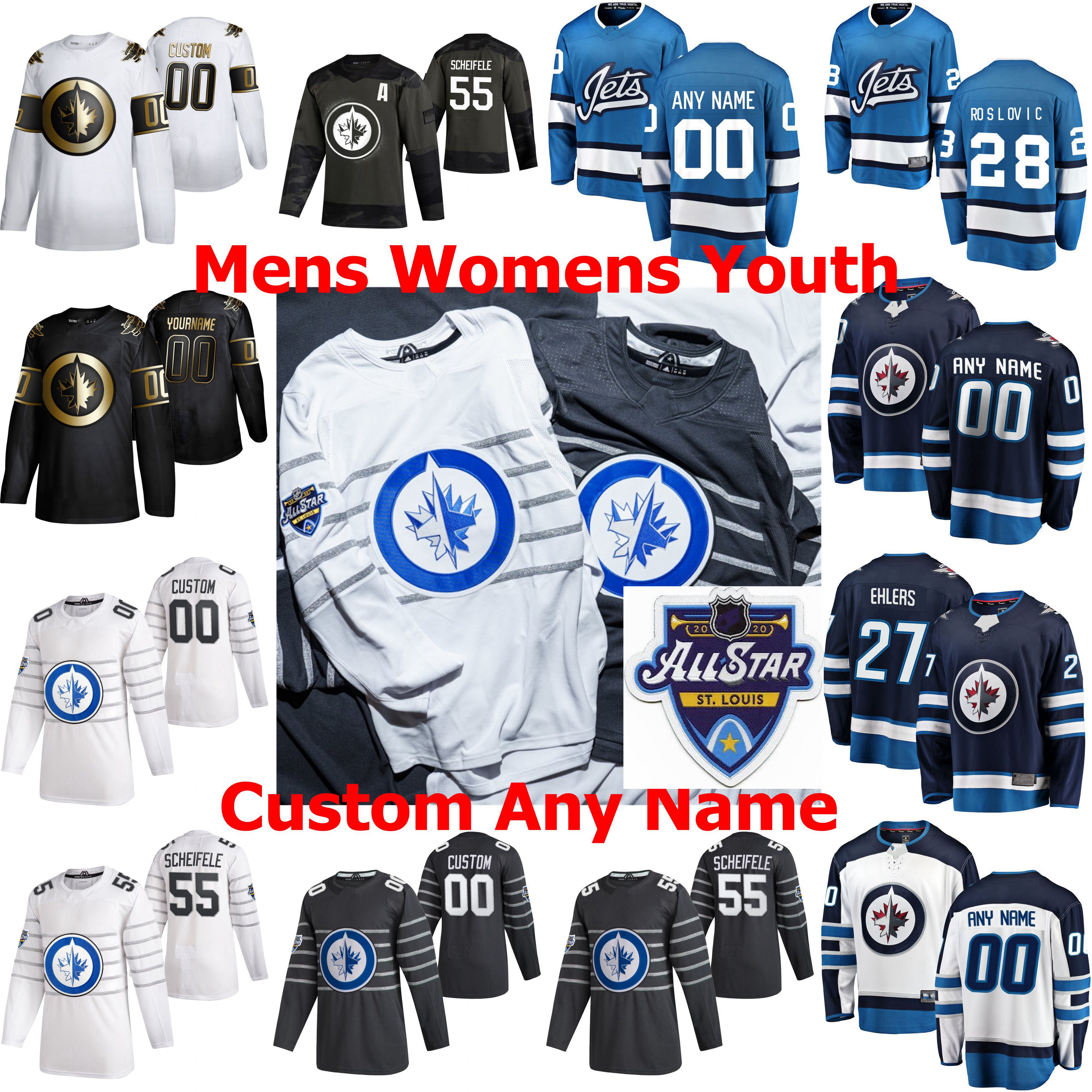 

2020 Winnipeg Jets Hockey Jerseys All-star Womens 20 Cody Eakin Jersey 12 Dylan DeMelo Patrik Laine Neal Pionk Mark Scheifele Custom Stitche, Black;red