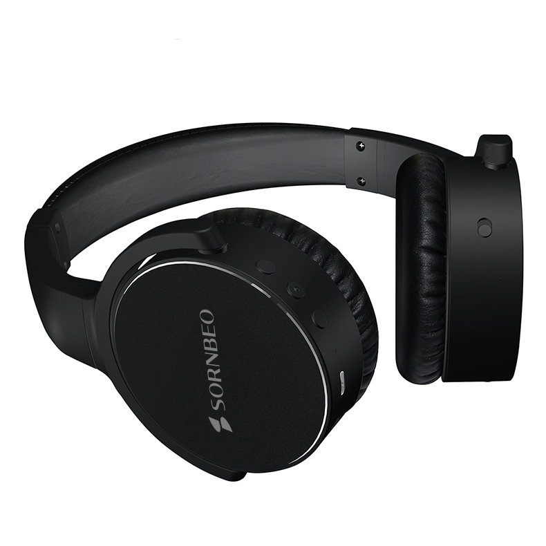 

factory oem deep bass sports active noise cancelling wireless headphone ANC headset for sport Headband Bluetooth headset, Black