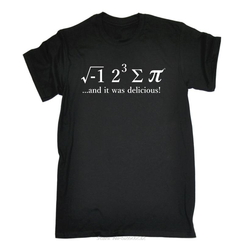 

I 8 Sum Pi T-SHIRT Pie Mathematics Math Maths Geek Nerd Tee Gift birthday funny Brand Cotton Men Clothing Male Slim Fit T Shirt, Black