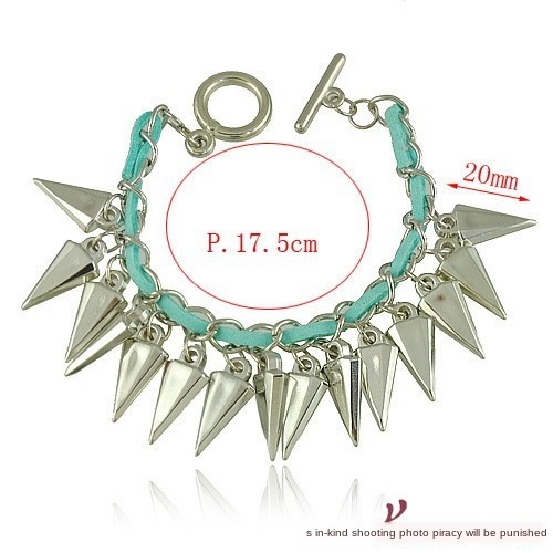 

Personalized punk style accessories rivets handmade woven bracelet fashionable women's bracelet accessories