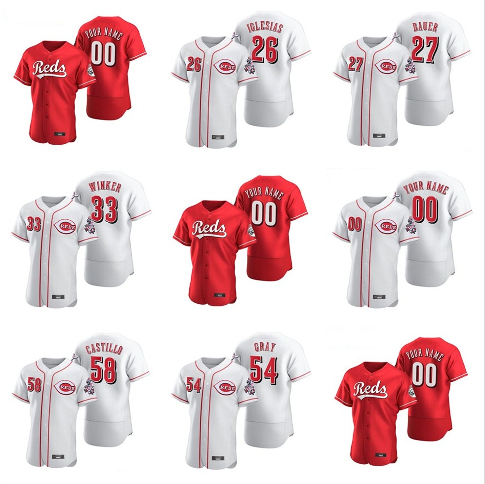 

2020 Pedro Strop Jersey Amir Garrett Scott Schebler Anthony DeSclafani Ken Griffey Jr. Eugenio Suarez Red Baseball Jerseys Custom Stitched, Colrou 5