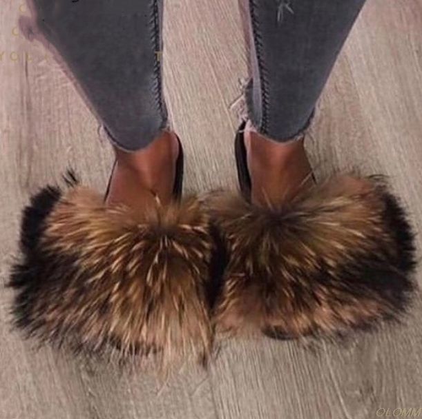 fur flip flops wholesale