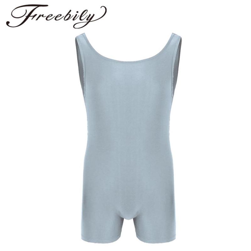 

Mens Sleeveless Stretchy One Piece Bodysuit Gymnastics Leotard Sport Gym Bodysuit Leotard Dance Biketard Unitard for dancewear, Black