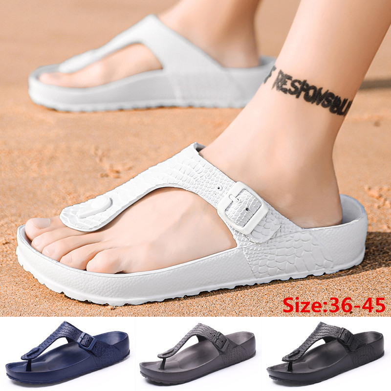 

New Arrival Mens Womens Fashion Flip Flop Summer Sandals Flats Unisex Causal Outdoor Slippers, Dark grey