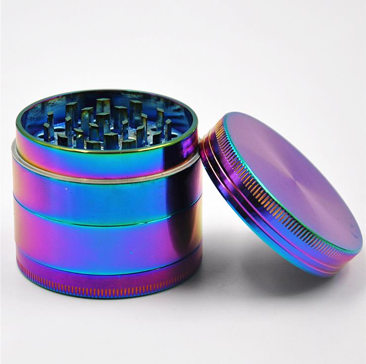 

Colourful Zinc Alloy Smoke Grinder Metal Four-Layer Smoke Grinder Smoke Crusher