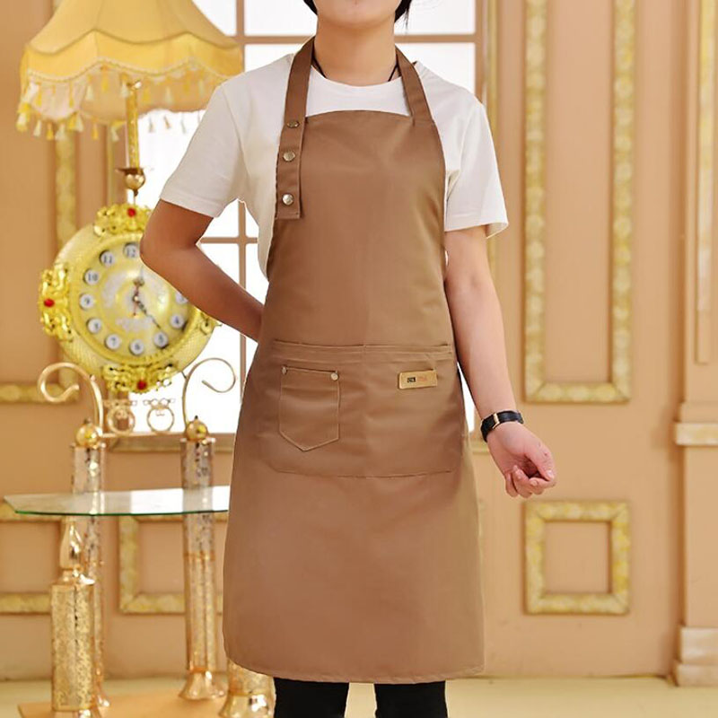 

Pure Color Cooking Kitchen Apron For Woman Men Chef Waiter Cafe Shop BBQ Hairdresser Aprons Custom Gift Bibs