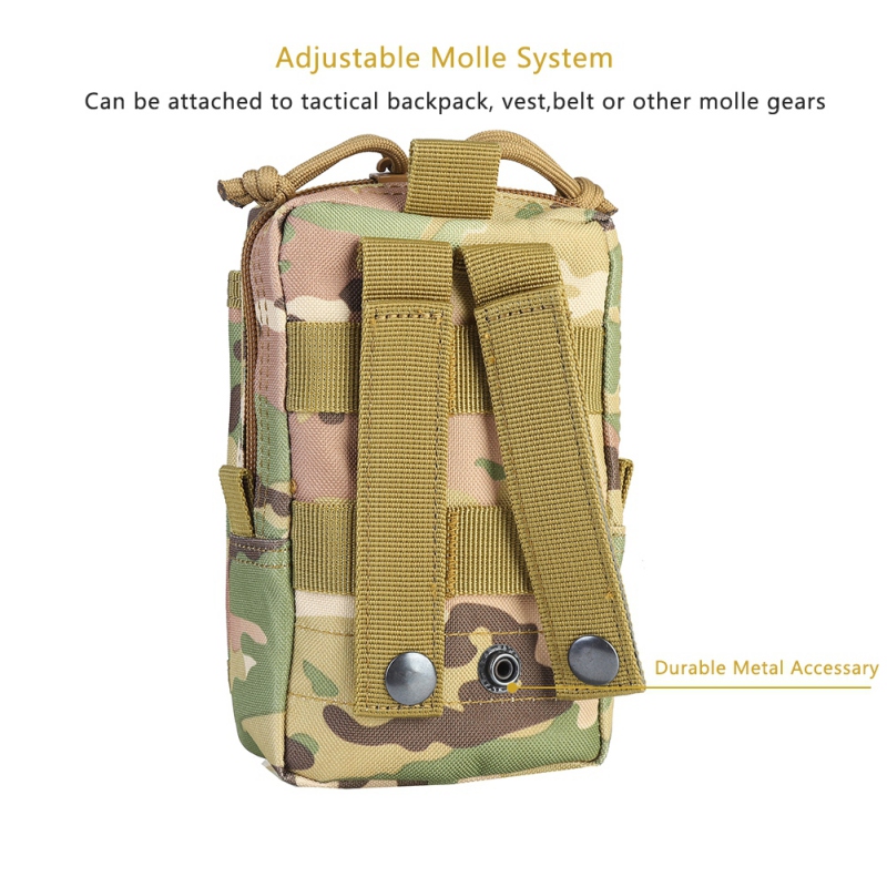 

Tactical Molle Pouch Waist Bag Mobile Phone Bag Case Hunting Compact Outdoor Tool