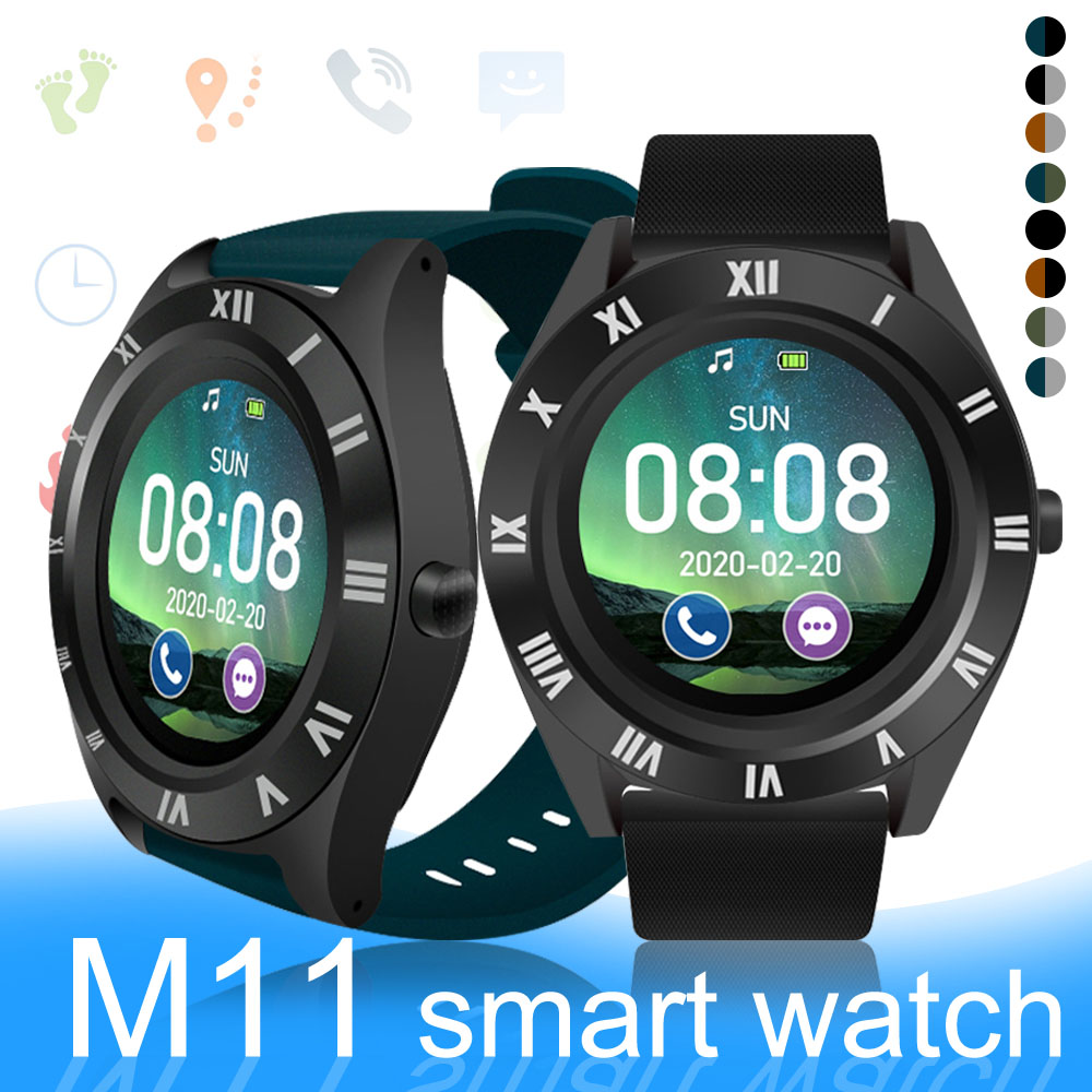 

M11 Smart Watch Large Round Screen Smartwatches SIM Card Slot Smart Bracelet Fitness Bluetooth Sports Watch Sleep Monitor with Box