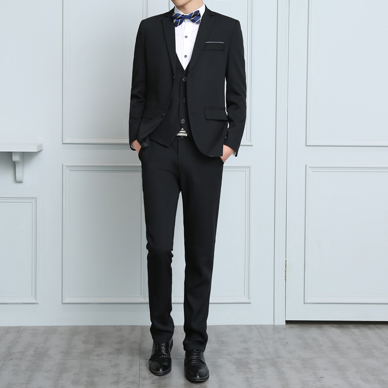 

Fashion Design Luxury Men Wedding Suit Male Blazers Slim Fit Suits For Men Costume Business Formal 3 Pieces (Jacket+Pants+Vest), Ivory