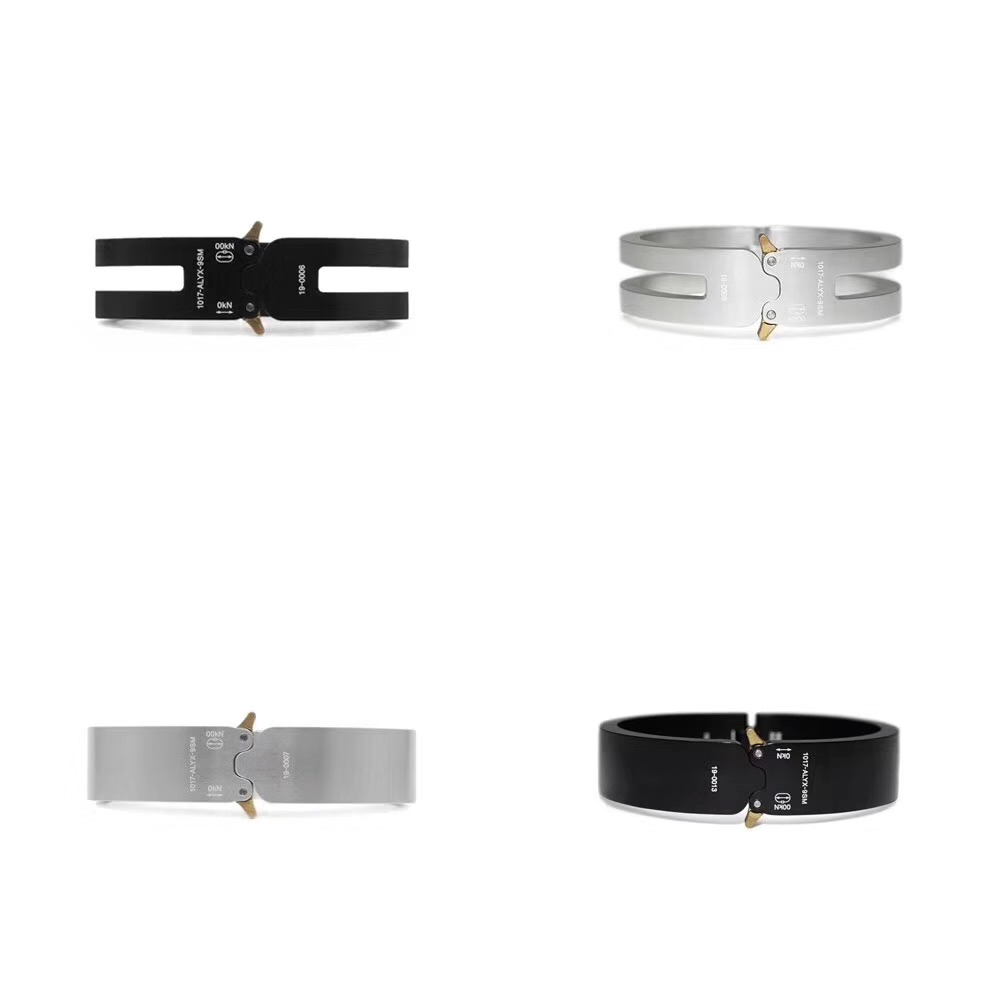 

2019 1017 ALYX STUDIO LOGO Functional Bracelet Men Women Fashion Bracelet Hip Hop Outdoor Street Accessories Festival Gift free