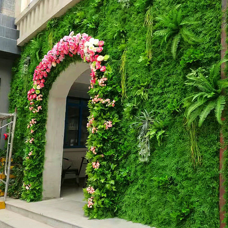 

Artificial Lawn Wedding Decoration Plant Wall Outdoor Indoor DIY Wall Grass Artificial Plant Grass Moss Green, Picture color