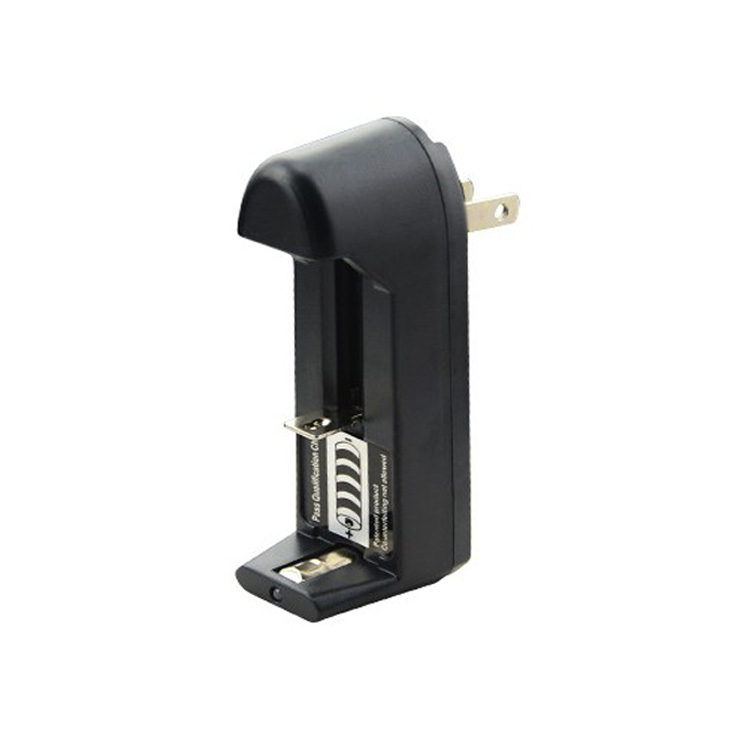 

18650 Battery charger single Slot Charger For 3.7V 18550 18650 16340 14500 Li-ion rechargeable battery EU US Plug charger adapter