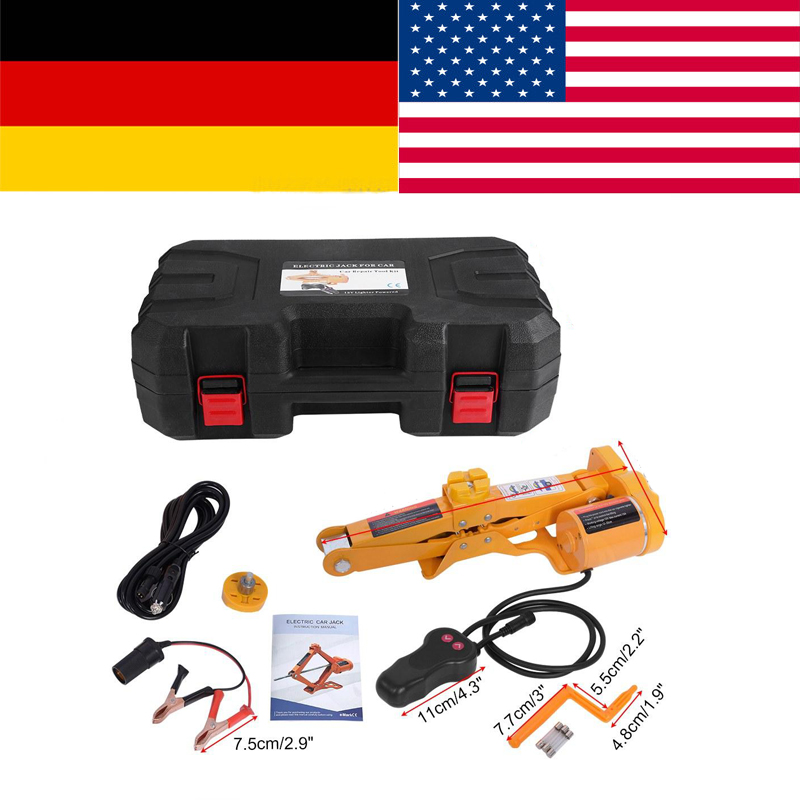 

Electric Car Jack 2 Ton 12V DC Automotive Car Automatic Electric Lifting Jack Garage and Emergency Equipment