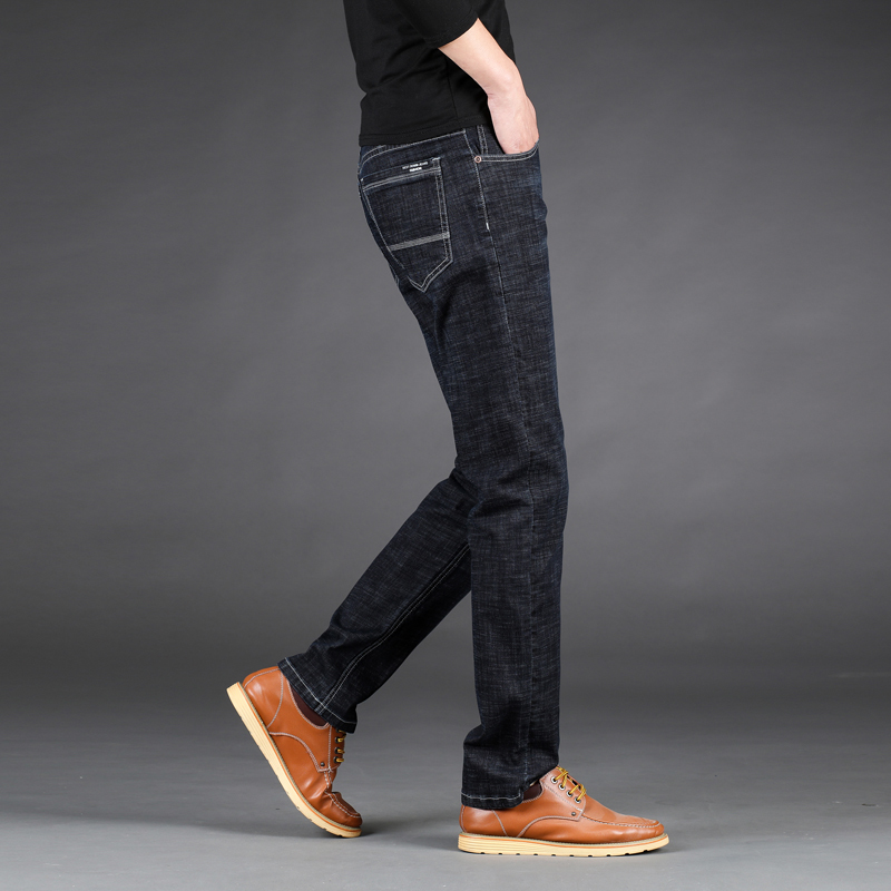 

2019 Light Jeans Men Male Straight Fit Pants Classic Jeans Men Denim Elasticity Fashion Trousers Utr Thin Pants Plus Size, 1838