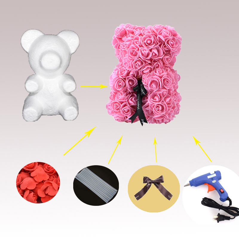 

1 pcs 9/15/20/35cm Modelling Polystyrene Styrofoam Foam Bear Mould White Craft Balls for DIY Party Decoration Wedding present, 9cm