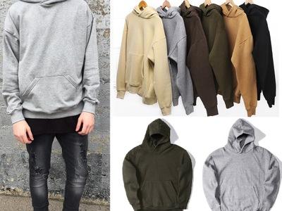 

htzyh Men's Hoodie Sweatshirt Women Men Hip Hop Streetwear Oversized Plain Pullover Hoodies Cool Winter Hooded Sweatshirt Jacket Coat, Blue;black