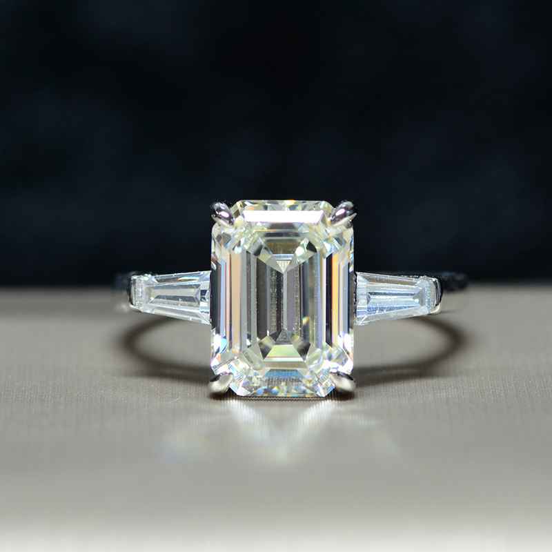 

Elegant Big rectangle Zirocn Wedding rings for women High quality 925 Sterling Silver Sparkling Engagement Party jewelry