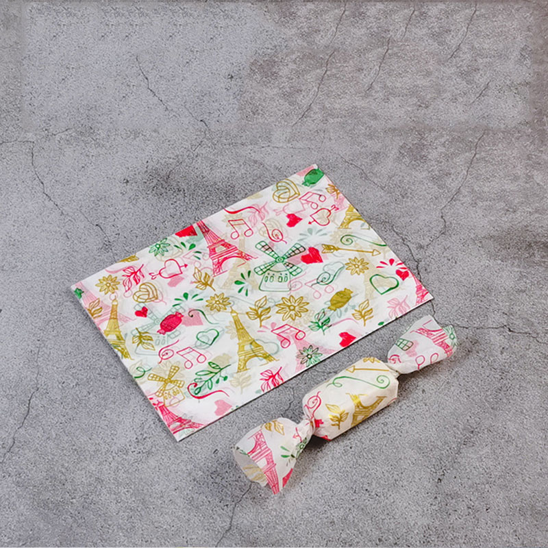 

200pcs/lot Candy Wrapper Iron Tower Birthday Party Homemade Greaseproof Waterproof Twisting Wax Paper Nougat Wrapping Oil Paper