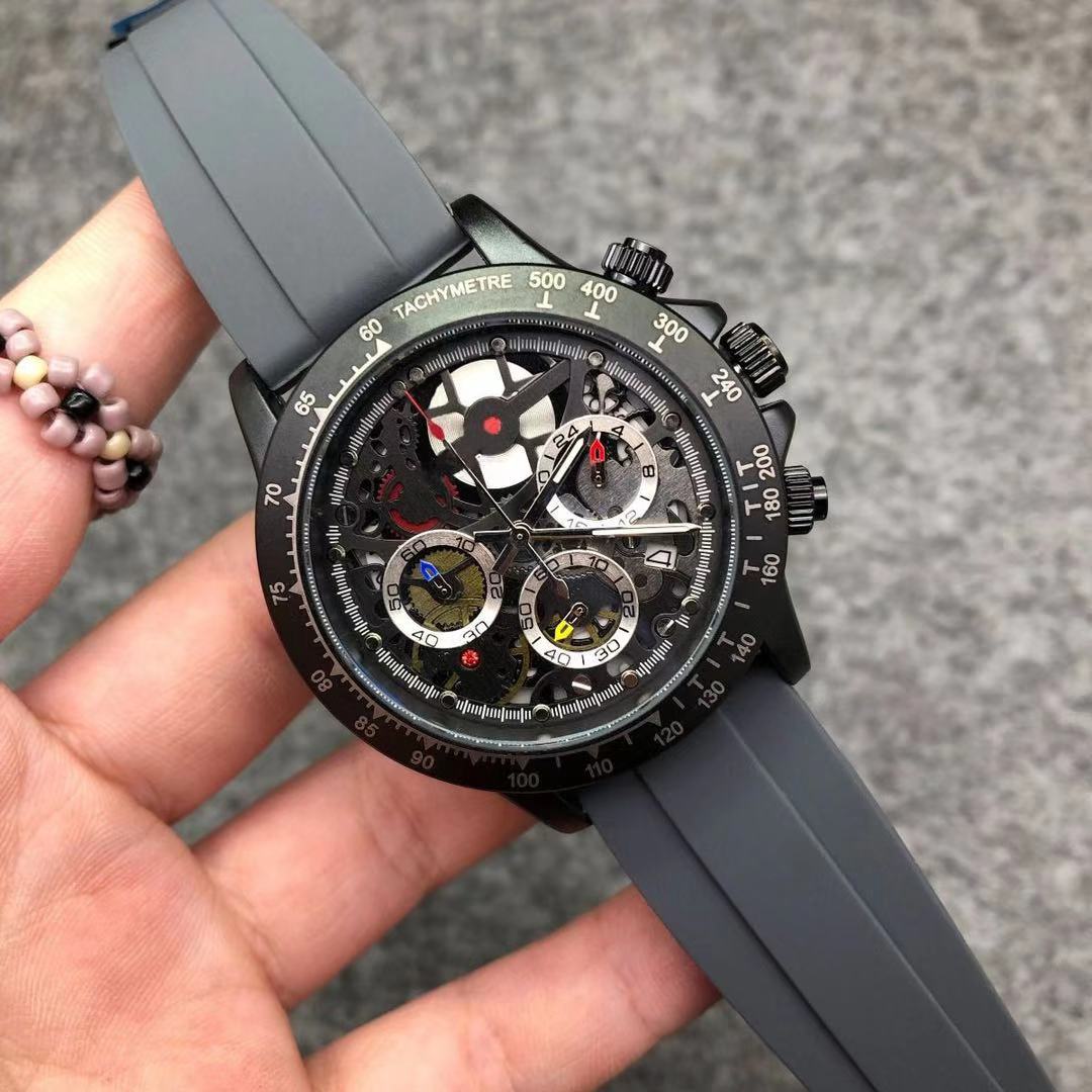 

Luxury Men Watch High Quality VK Quartz Master Watches For Mens Srubber Belt Business Chronography Clock All functional work Sports watches