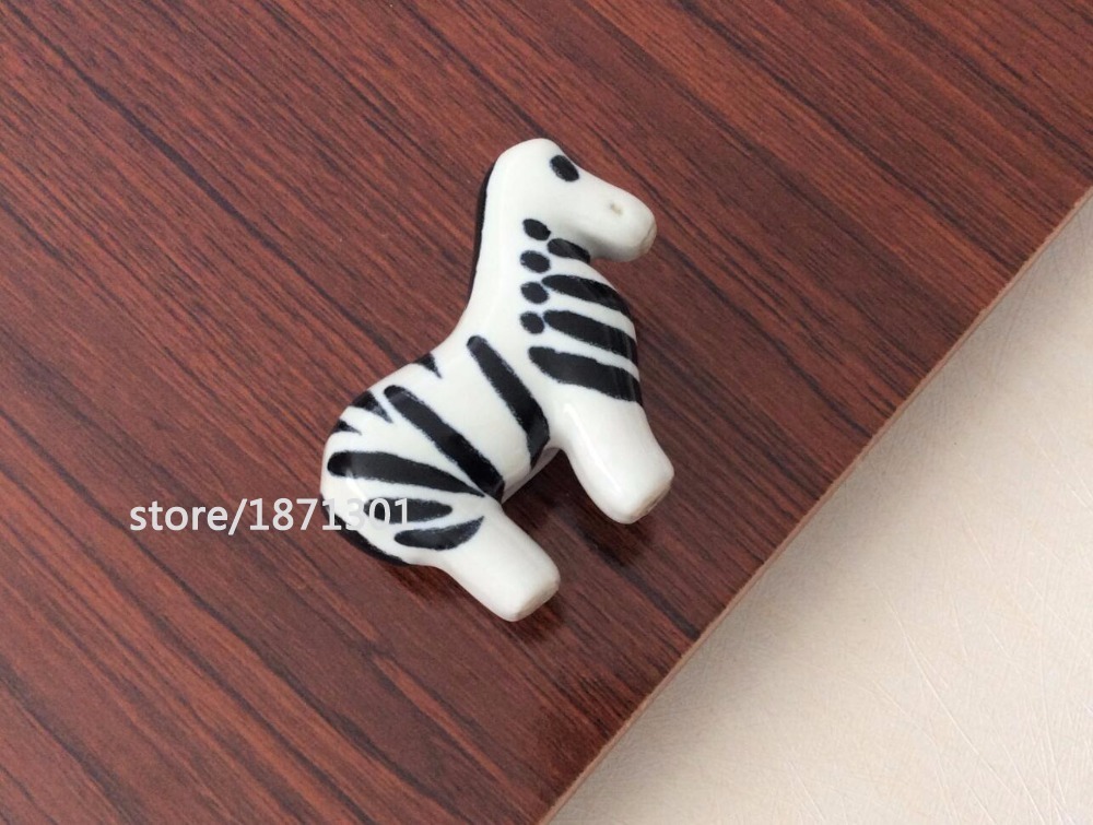 Grosshandel Zebra Dresser Knopfe Kinder Keramik Schubladengriffe